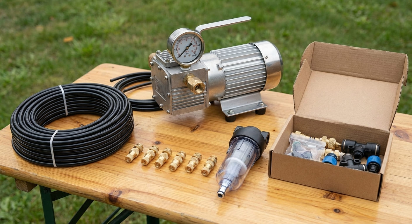 Kit brumisation 15m pour petite terrasse 20m² particulier